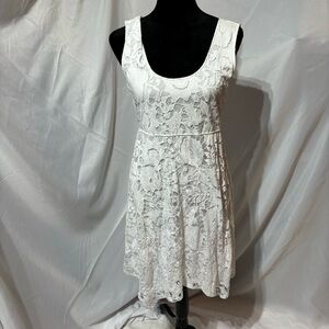 BOGO Soma Overlay Lace Sleeveless Empire Waist Dress  Size M